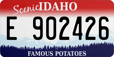 ID license plate E902426