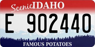 ID license plate E902440
