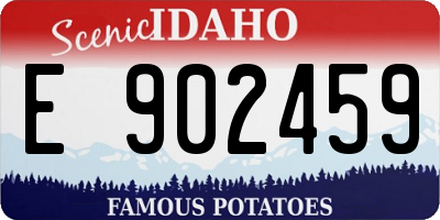 ID license plate E902459