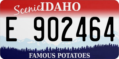 ID license plate E902464