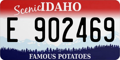 ID license plate E902469