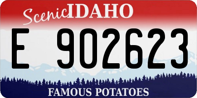 ID license plate E902623