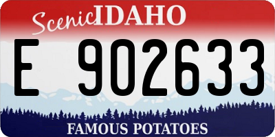 ID license plate E902633