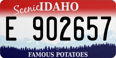 ID license plate E902657