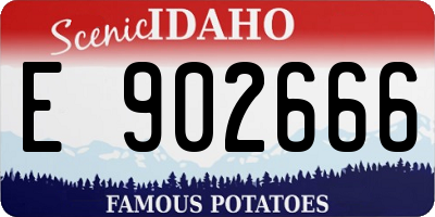 ID license plate E902666