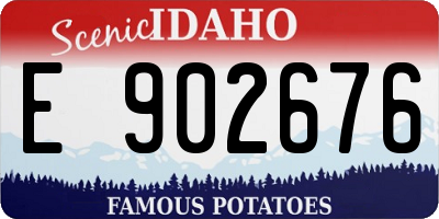 ID license plate E902676