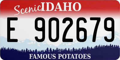 ID license plate E902679