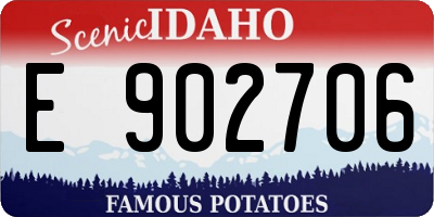 ID license plate E902706