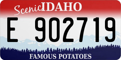 ID license plate E902719