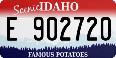 ID license plate E902720