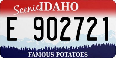 ID license plate E902721
