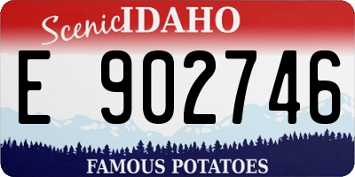 ID license plate E902746