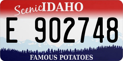 ID license plate E902748