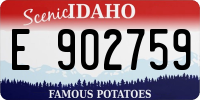 ID license plate E902759