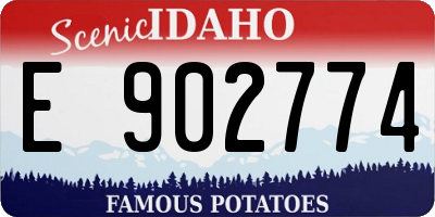 ID license plate E902774