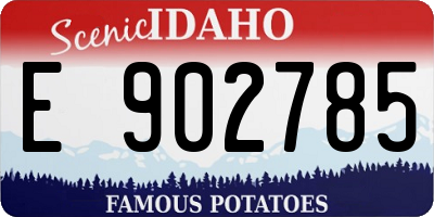 ID license plate E902785
