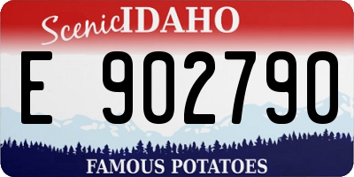 ID license plate E902790