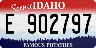 ID license plate E902797