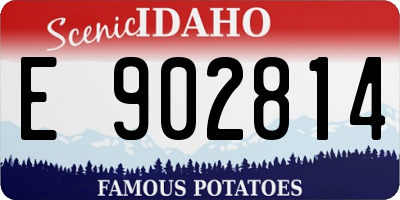 ID license plate E902814