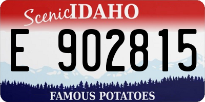 ID license plate E902815