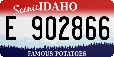 ID license plate E902866