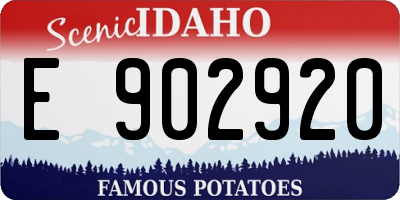ID license plate E902920