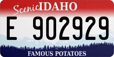 ID license plate E902929