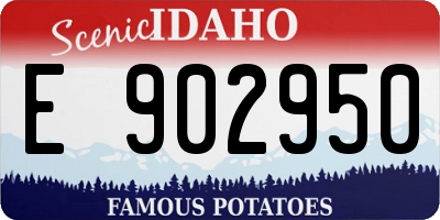 ID license plate E902950