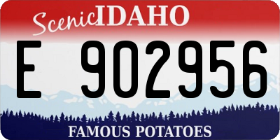 ID license plate E902956