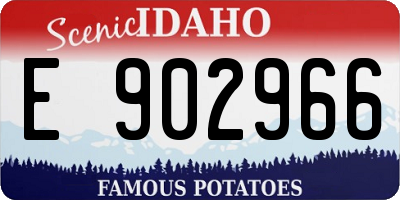 ID license plate E902966