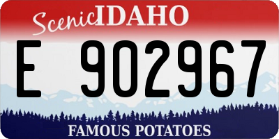 ID license plate E902967