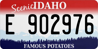 ID license plate E902976