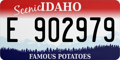 ID license plate E902979