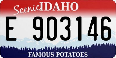ID license plate E903146