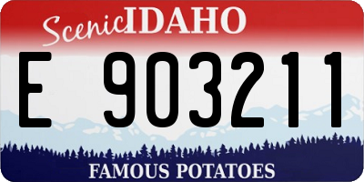 ID license plate E903211