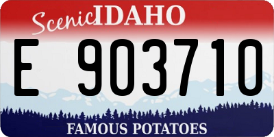 ID license plate E903710