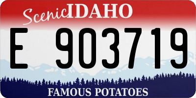 ID license plate E903719