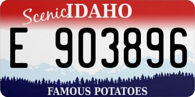 ID license plate E903896