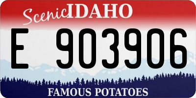 ID license plate E903906