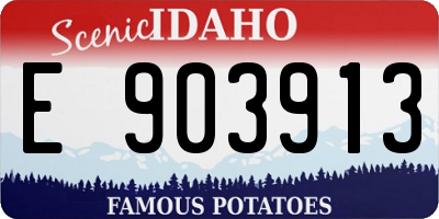 ID license plate E903913