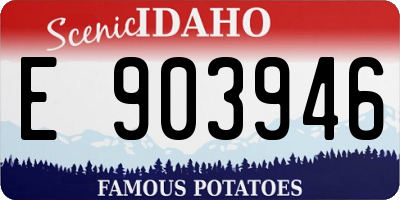 ID license plate E903946