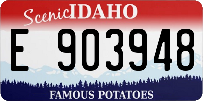 ID license plate E903948