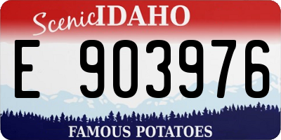 ID license plate E903976