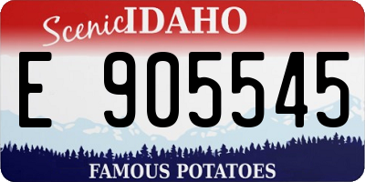ID license plate E905545