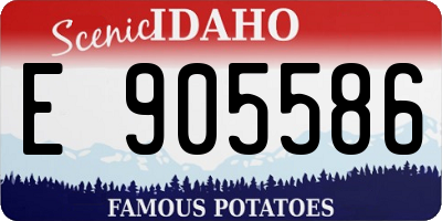 ID license plate E905586