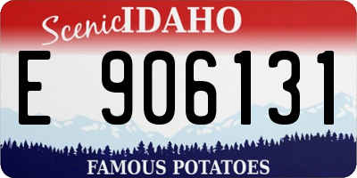 ID license plate E906131