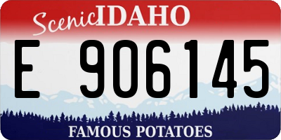 ID license plate E906145