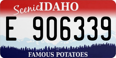 ID license plate E906339