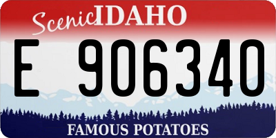 ID license plate E906340