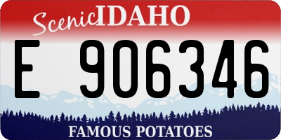 ID license plate E906346